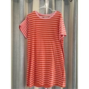 NWOT Pink and Orange T-Shirt Dress